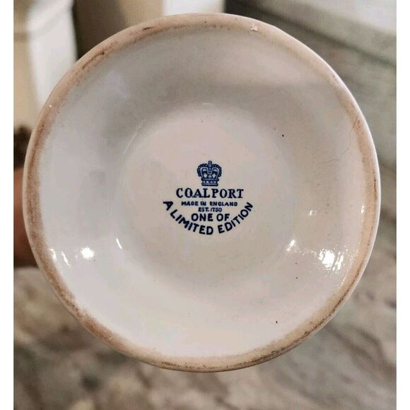 Coalport England One of A Limited Edition Vintage Blue White Decanter Vase - Picture 4 of 11